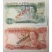 JERSEY 1979 . ONE 1 - TWENTY 20 POUNDS BANKNOTES . SPECIMEN
